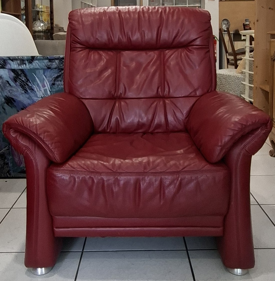 Fauteuil en cuir